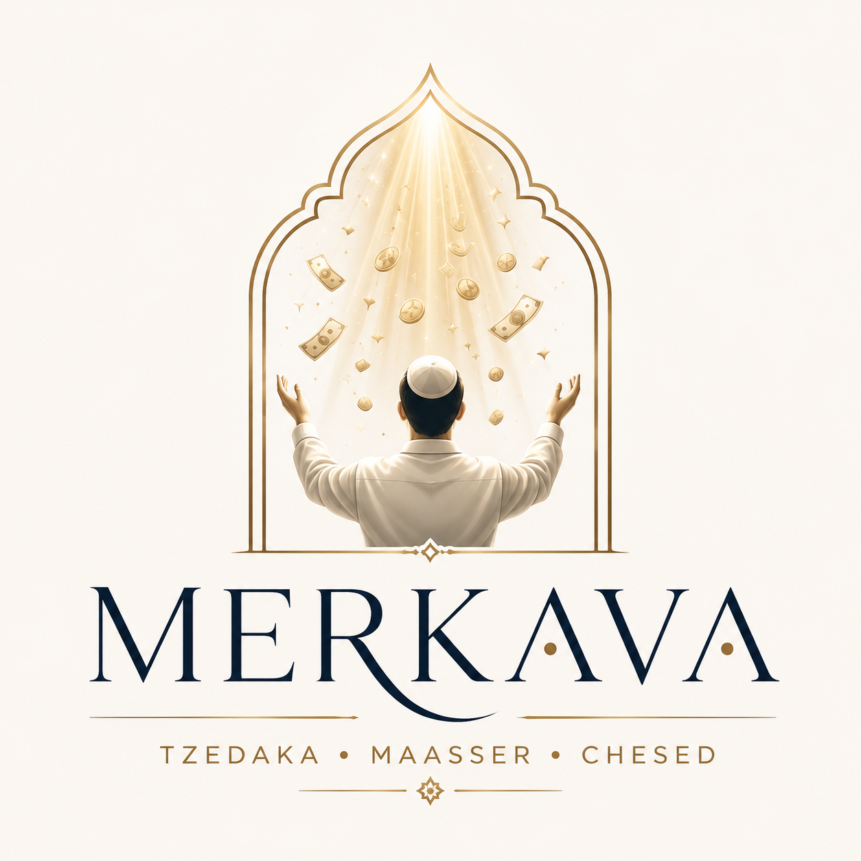 Logotipo Merkava: Tzedaká, Maasser e Chesed